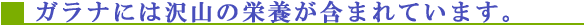 �K���i�ɂ͑�R�̉h�{���܂܂�Ă��܂��B