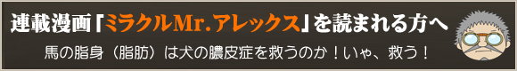 連載漫画「ミラクルMr.アレックス」を読まれる方へ